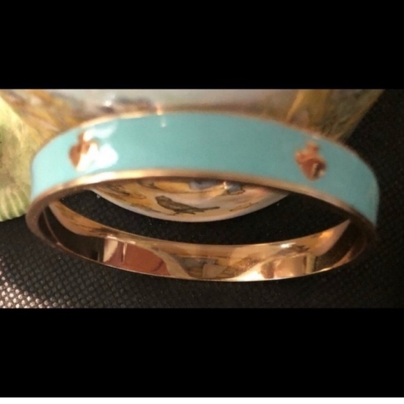 3 Kate Spade rare vintage bangle bracelets blue black white bracelets retired - Picture 3 of 6